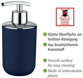 Tmavomodrý dávkovač na mydlo Wenko Brasil