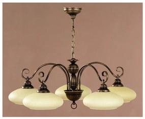 Jupiter 393 - BO-5 - Luster na reťazi BOLERO 5xE27/60W/230V 1070393000