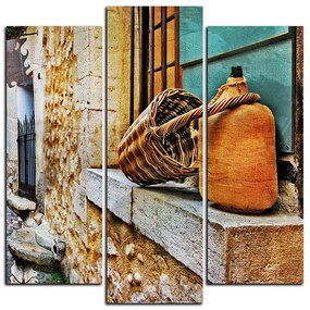 Obraz na plátne - Stará stredomorská ulica - štvorec 3151C (105x105 cm)