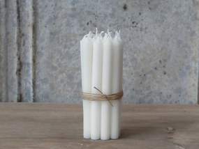 Biela úzka sviečka Taper white - Ø 1,2*13cm / 2.5h