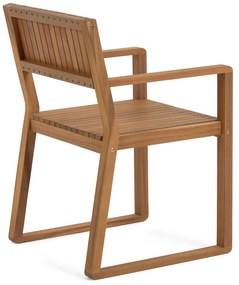 Záhradná stolička z akáciového dreva Kave Home Emili