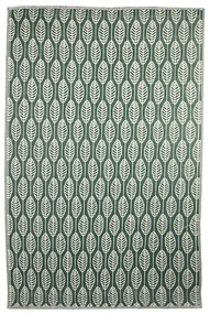 Esschert Design Koberec Leafs, 150x242,5 cm, zelená