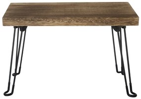 Odkladací stolík Paulownia svetlé drevo, 54 x 28 cm