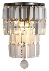 Searchlight 61321-2AB - Nástenné svietidlo EMPIRE 2xE14/7W/230V IP44