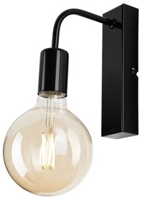 Nástenné svietidlo ASTRID 1xE27/60W/230V lesklá čierna
