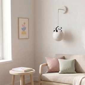 Toolight Toolight, nástenné svietidlo PANDA G163-1W, čierna-biela, OSW-07803