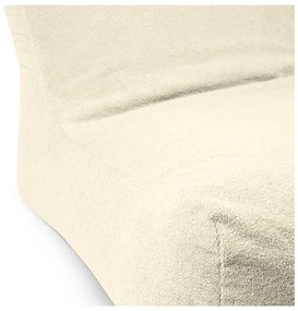 Krémový sedací vak z textílie buklé Lounge 100 – SLOWDOWN