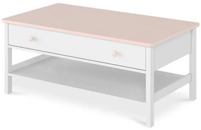Konferenčný stolík 1S Luna LN-15 biely/ružové