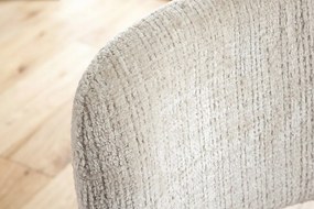 Dizajnová jedálenská stolička Bandana béžová / hnedá