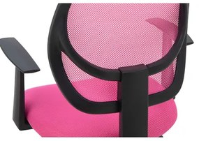 Kancelárske kreslo NOPE so sieťovinou mesh ružové