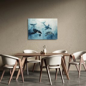 Sklenený obraz - Podmorská maľba (70x50 cm)