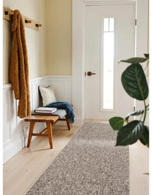 Sivý prateľný behúň 80x240 cm Rocco Taupe – Elle Decoration