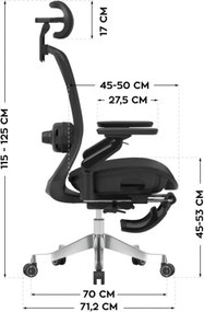 Kancelárska stolička LeadPro 8.7 Black