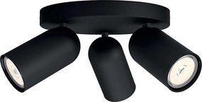 Philips - LED RGBW Stmievateľné bodové svietidlo PONGEE 3xGU10/4,8W/230V čierna +DO