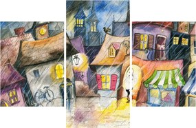 Obraz - Daždivý večer (90x60 cm)