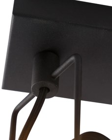 Inteligentné bodové svetlo čierne vrátane 2 Wifi GU10 - Suplux