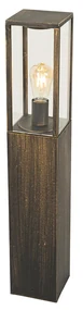 Vintage záhradná stojaca lampa starožitné zlato 80 cm IP44 - Charlois