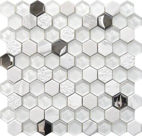 Obklad Hexagono Blanco 30,2x30,5