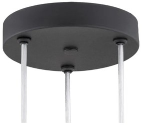 Argon 6103 - Luster na lanku HOLLYWOOD 3xE14/7W/230V čierna