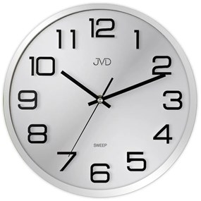 Dizajnové nástenné hodiny JVD HX2472.7 strieborné