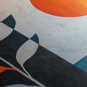 Obraz - Abstrakcia rastliny a slnka (90x60 cm)