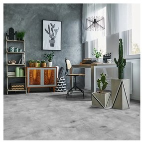 Samolepka na podlahu Ambiance Slab Stickers Waxed Concrete, 60 × 60 cm