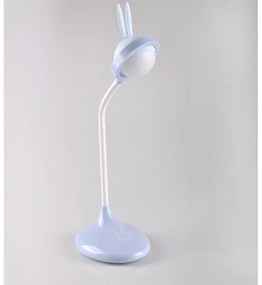 LED Detská dotyková lampička RABBIT LED/0,4W/5V 3000/6500K modrá + USB