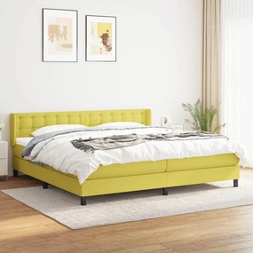 Boxspring posteľ s matracom zelená 200x200 cm látka 3130064
