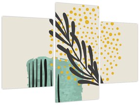 Obraz - Abstraktné listy N⁰3 (90x60 cm)