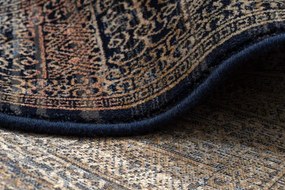 Koberec KESHAN, strapce 1251/53511 zlatý / modrý