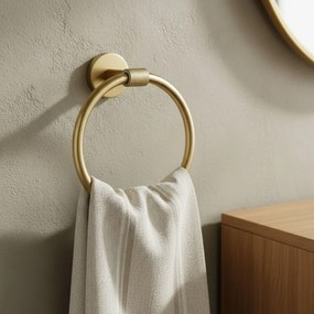 Kúpeľňový vešiak REA Galo Ring 5710 zlatá kartáčovaná