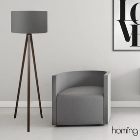 Stojacia lampa AYD 1xE27/40W/230V hnedá/šedá