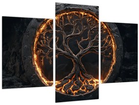 Obraz – Strom života v láve I. (90x60 cm)