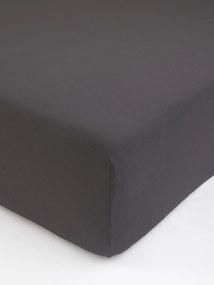 Jersey prostěradlo s elastanem 200 × 200 cm – tmavě šedé