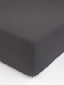 Jersey plachta s elastanom Deluxe 90 × 200 cm – tmavosivá
