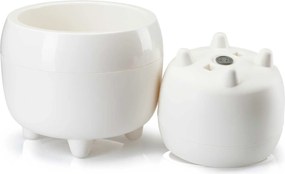 PLASTOVÝ KVETINÁČ BOTANICA SADA 2KS 30X24 CM+23X18,5 CM KRÉMOVÁ