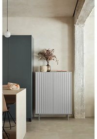 Sivá vysoká komoda 97x130 cm Sierra – Teulat