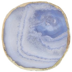 Butlers CRYSTAL Podtácka z drahých kameňov okrúhly 11 cm - modrá/zlatá