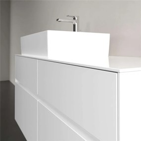 VILLEROY &amp; BOCH Collaro závesná skrinka pod umývadlo na dosku (umývadlo vľavo), 4 zásuvky, 1200 x 500 x 548 mm, Glossy White, C12900DH