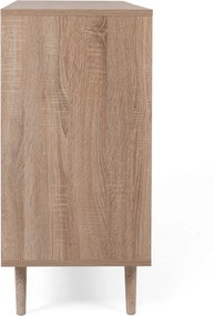 Skrinka 2-dverová Bali, dub sonoma/výplet