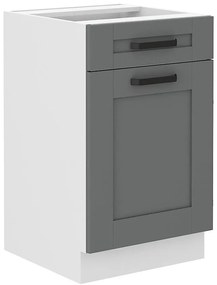 Kuchynská skrinka Luna dustgrey/biela 50D 1F 1S BB