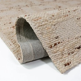 Ručne tkaný koberec s prímesou vlny v prírodnej farbe 160x230 cm Rova Blend – Flair Rugs