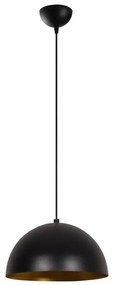 Čierne závesné svietidlo s kovovým tienidlom ø 30 cm Coppa – Opviq lights