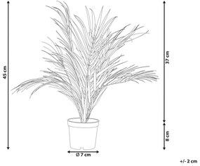 Umelá rastlina v kvetináči 45 cm ARECA PALM Beliani