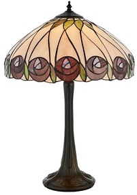 Endon 64177 - Stolná lampa Tiffany HUTCHINSON 1xE27/60W/230V pr. 40 cm
