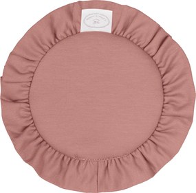 Mini podložka s volánom sýto ružová