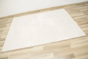 Koberec Misha E914B polkruhy krémový / svetlosivý