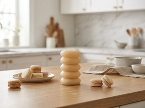 Stĺpcová sviečka MACARON 11,5 cm svetložltá