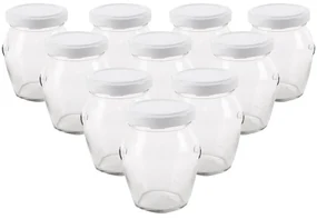 Orion 126402 Sada zaváracích pohárov s viečkom Amfora, 145 ml, 10 ks