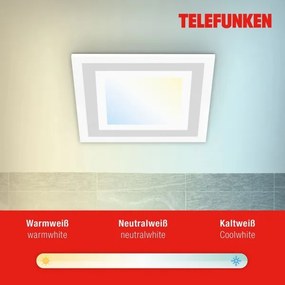 Telefunken 318706TF - LED stmievateľný panel LED/18W/230V 3000-6500K + diaľkové ovládanie